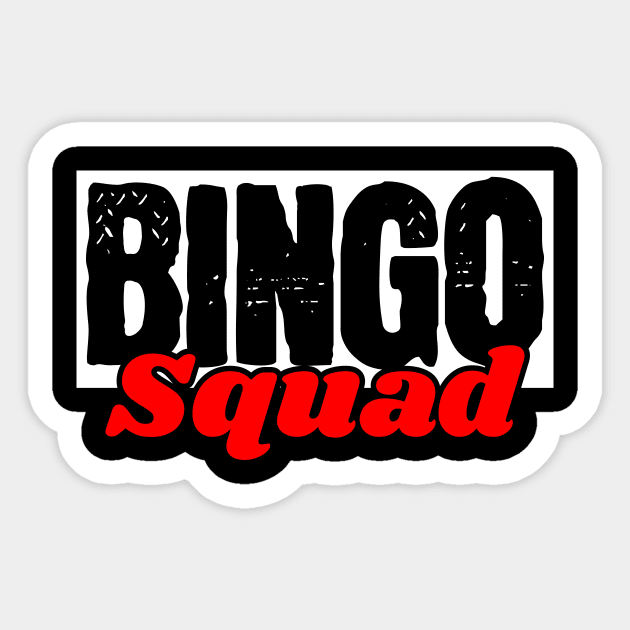 Bingo Bingo Squad Bingo Player Sticker by CreativeGiftShop